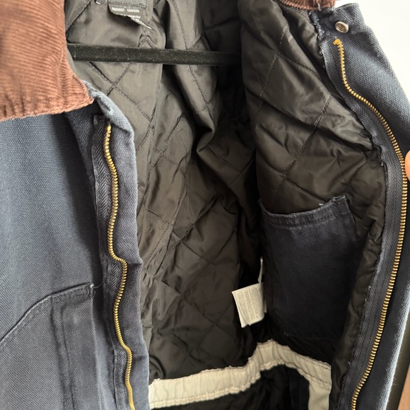 Dickies Insulated Coveralls Blue Canvas Men’s Size Medium Workwear - Picture 5 of 10